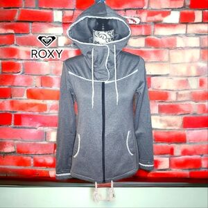 ROXY Women’s Grey hooded coat- Small